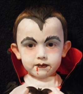Makijaż na halloween dla dzieci wampir