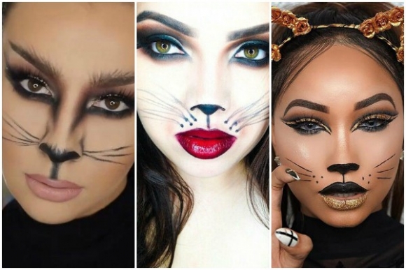 Makijaż na Halloween dla dzieci i dorosłych, fryzura i paznokcie ...