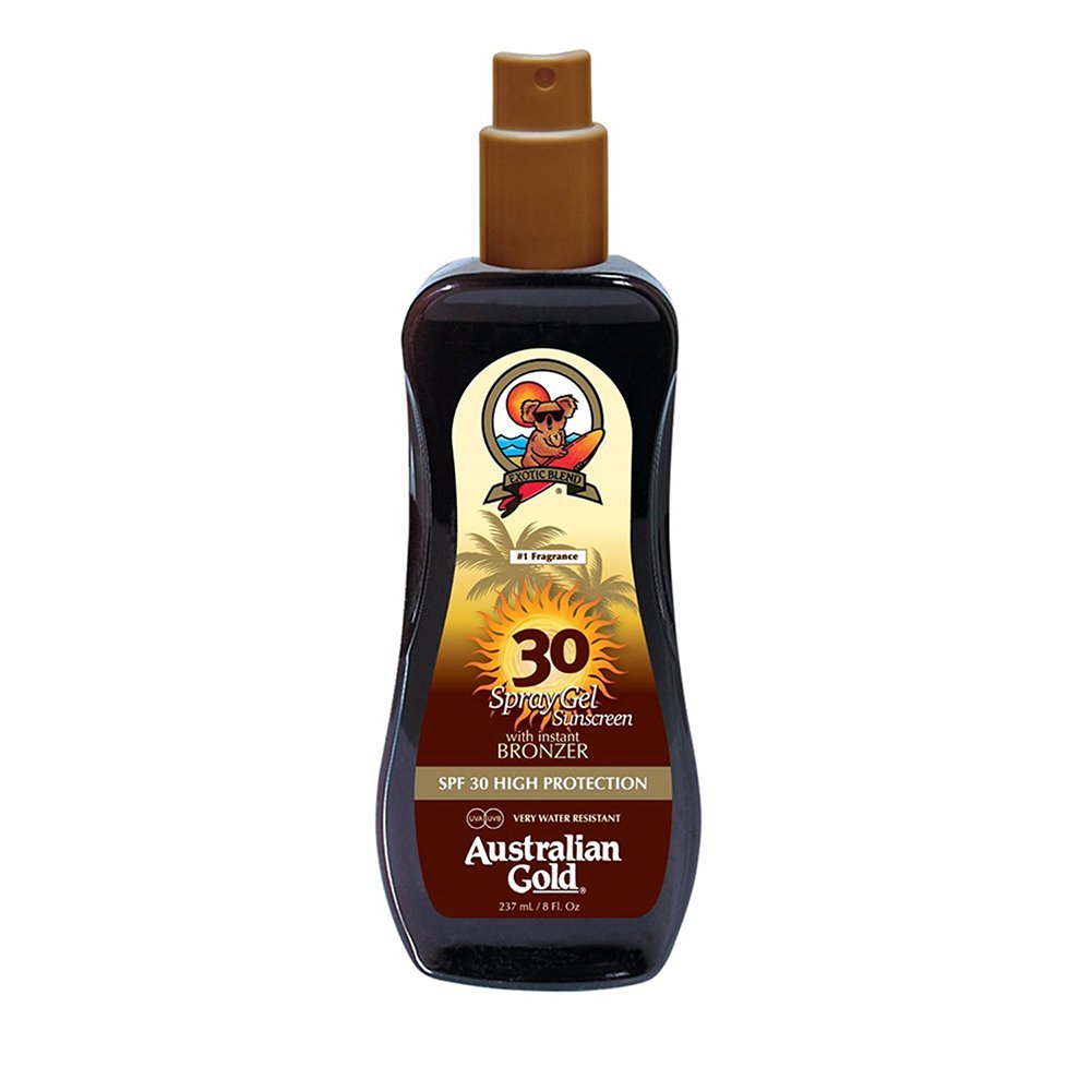 Australian Gold SPF 30 Spray Gel Bronzer - Spray do opalania z bronzerem 237ml
