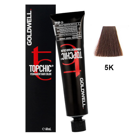 Topchic 5K | Trwała farba do włosów - kolor: miedziany jasny brąz 60ml