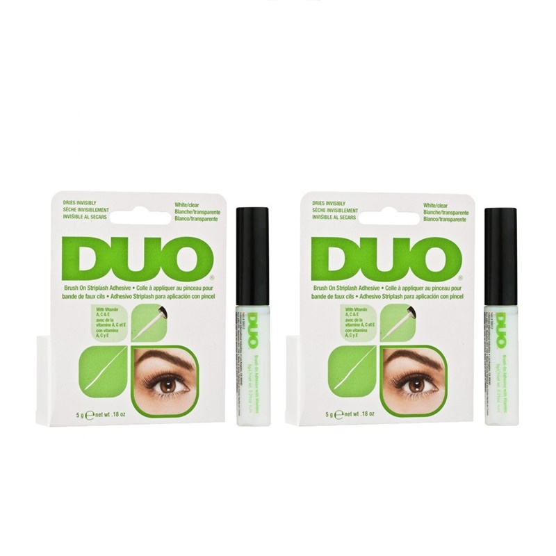 Duo Brush On Clear Adhesive Vitamin | Zestaw: klej do rzęs z witaminami 2x5g