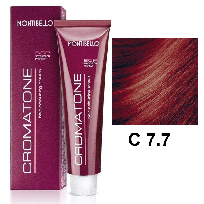 Cromatone C | Trwała farba do włosów - kolor C 7.7 czerwony blond 60ml