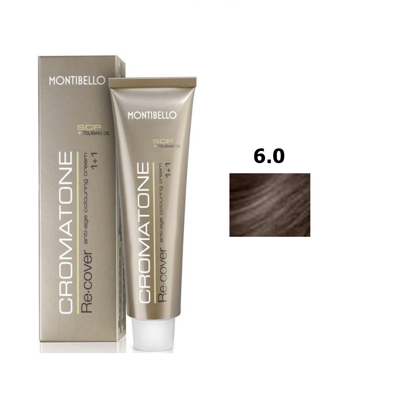Cromatone Recover | Trwała farba do włosów - kolor 6.0 naturalny ciemny blond 60ml