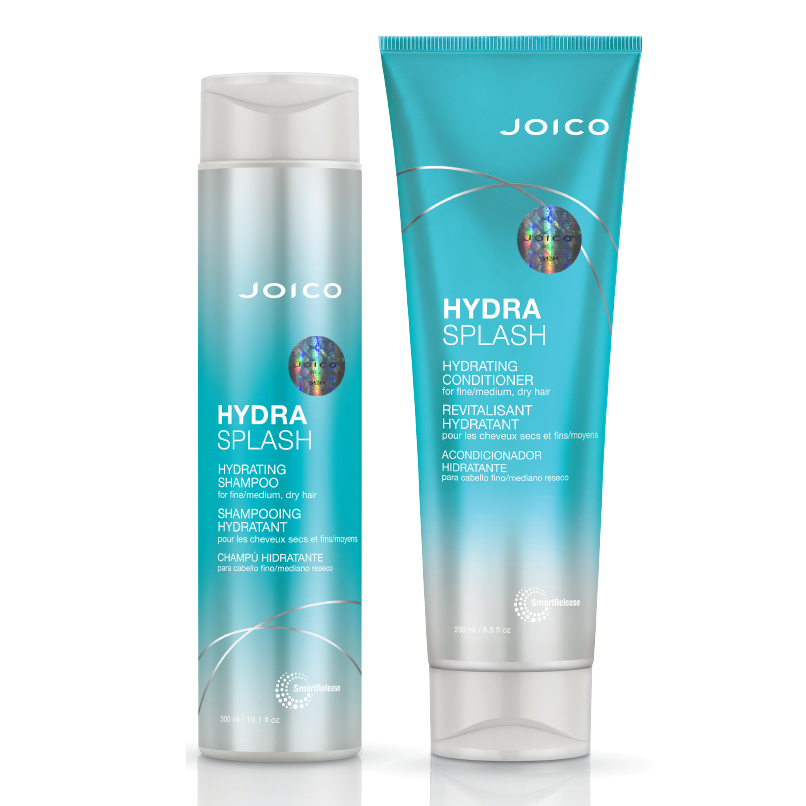 HydraSplash | Zestaw nawilżający nieobciążający cienkich włosów: szampon 300ml + odżywka 250ml