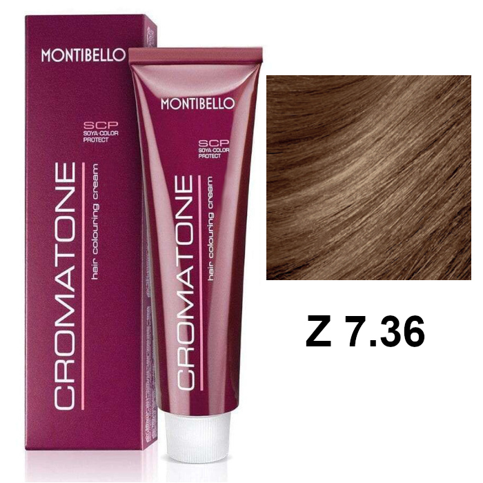 Cromatone Z | Trwała farba do włosów - kolor Z 7.36 kasztanowy złoty blond 60ml