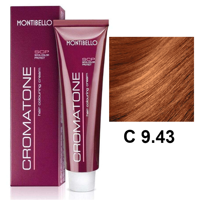 Cromatone C | Trwała farba do włosów - kolor C 9.43 złoty miedziany bardzo jasny blond 60ml