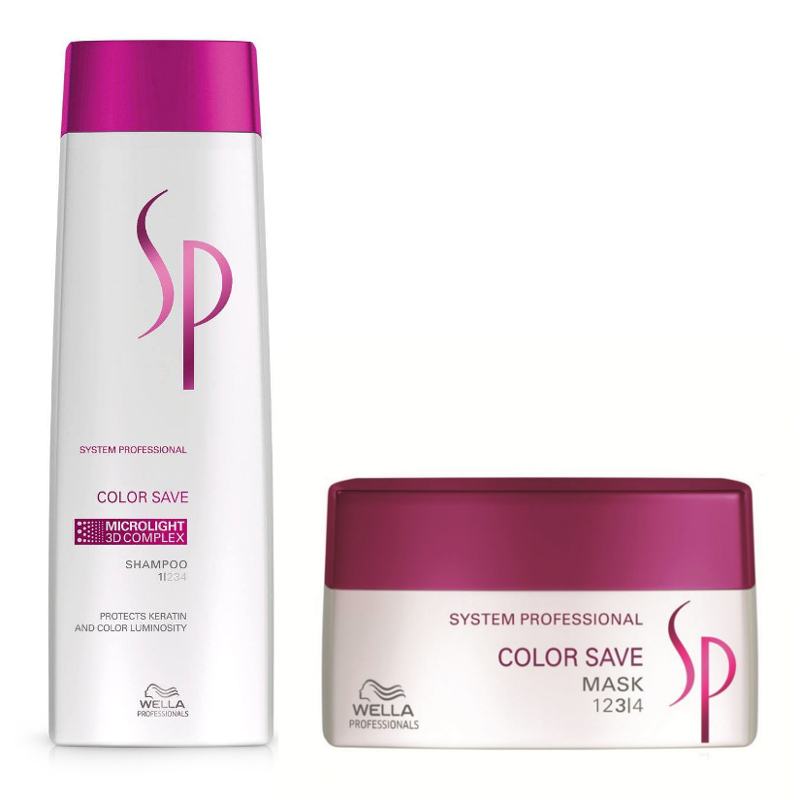 SP Color Save | Zestaw do włosów farbowanych: szampon 250ml + maska 200ml