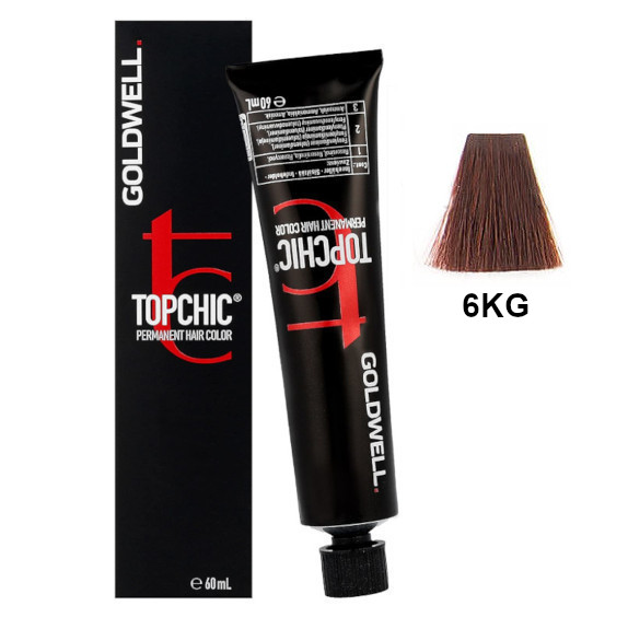 Topchic 6KG | Trwała farba do włosów - kolor: ciemna złota miedź 60ml
