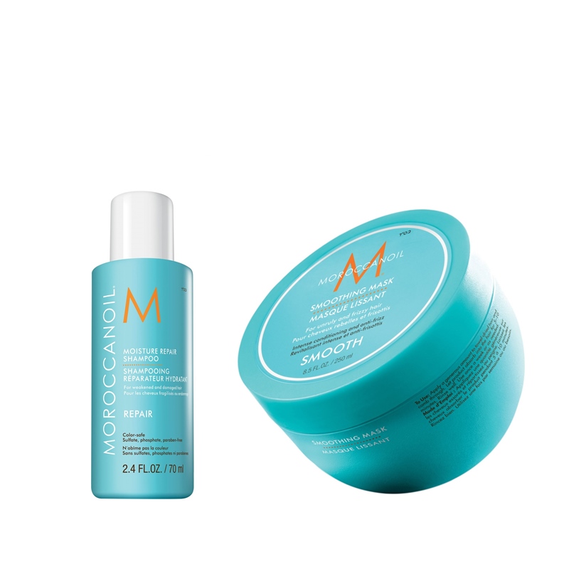 Smooth and Moisture Repair | Zestaw mocno nawilżający włosy: maska 250ml + szampon 70ml 