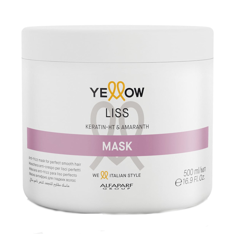 Yellow Liss | Maska wygładzająca i zapobiegająca puszeniu włosów 500ml