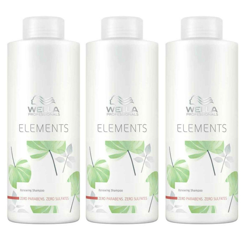 Elements | Zestaw: odżywczy szampon do każdego rodzaju włosów 3x1000ml