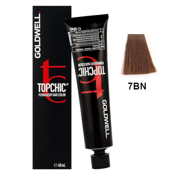 Topchic 7BN | Trwała farba do włosów - kolor: średni naturalny brąz 60ml