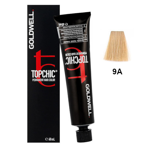 Topchic 9A | Trwała farba do włosów - kolor: bardzo jasny popielaty blond 60ml