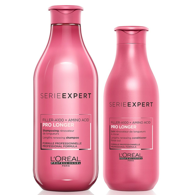 Pro Longer | Zestaw do włosów długich: szampon 300ml + odżywka 200ml - stara szata