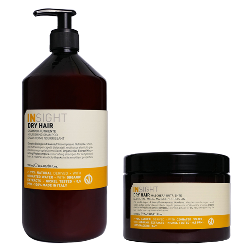 Dry Hair Nourishing | Zestaw nawilżający do włosów: szampon 900ml + maska 500ml