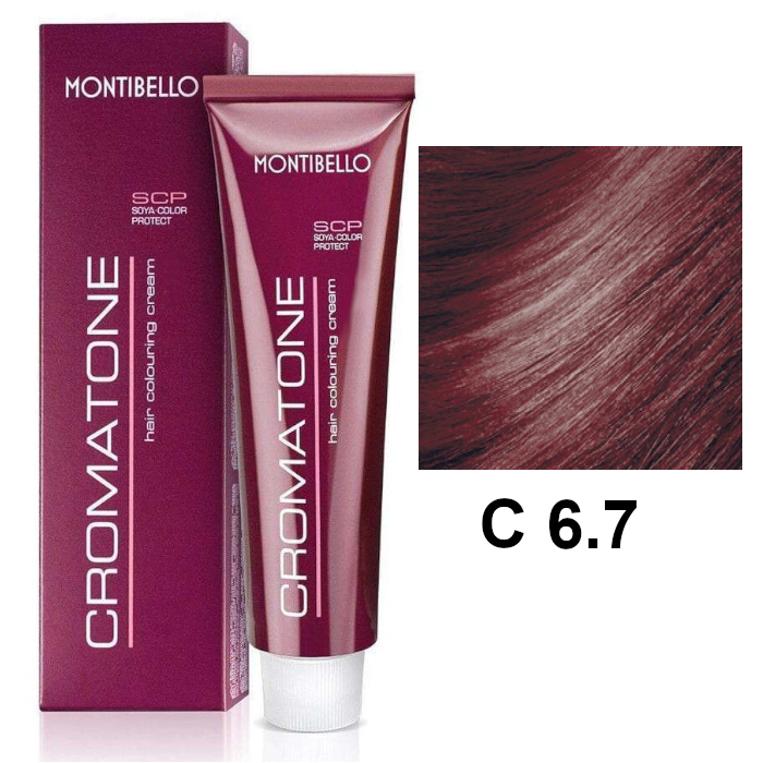 Cromatone C | Trwała farba do włosów - kolor C 6.7 czerwony ciemny blond 60ml