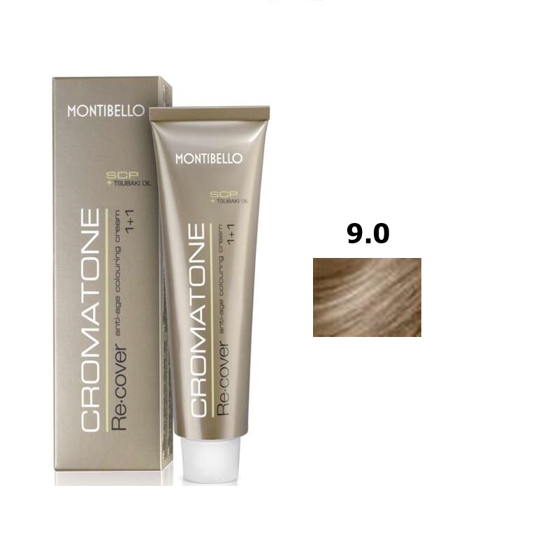 Cromatone Recover | Trwała farba do włosów - kolor 9.0 naturalny bardzo jasny blond 60ml