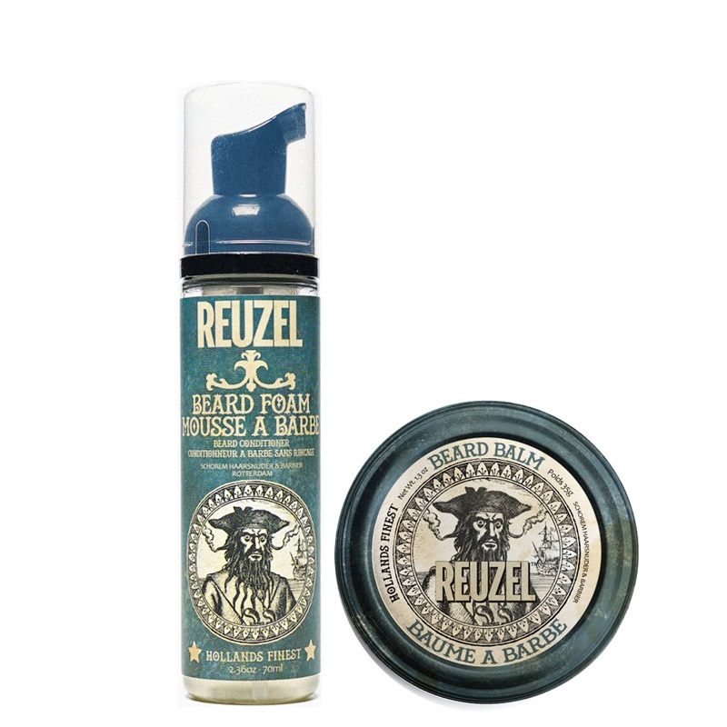 DUO Travel Kit Original Beard | Zestaw do pielęgnacji brody: pianka 70ml + balsam 35g