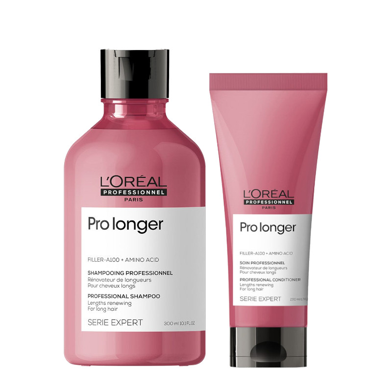 Pro Longer | Zestaw do włosów długich: szampon 300ml + odżywka 200ml