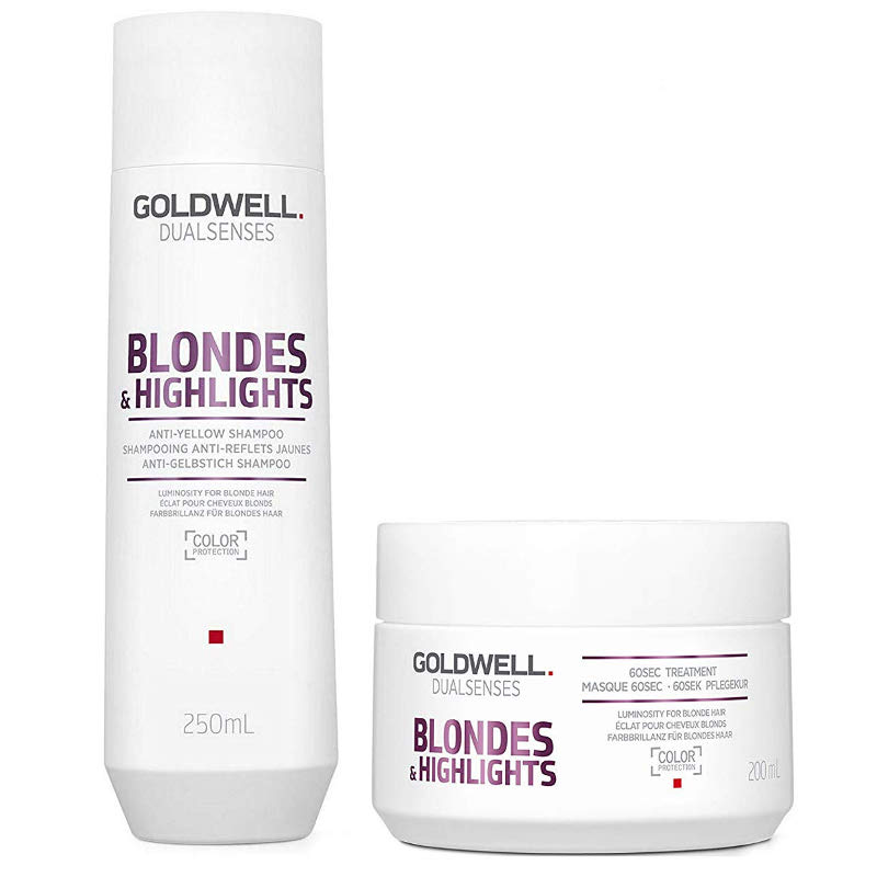 Blondes and Highlights | Zestaw do włosów blond: szampon 250ml + maska 200ml
