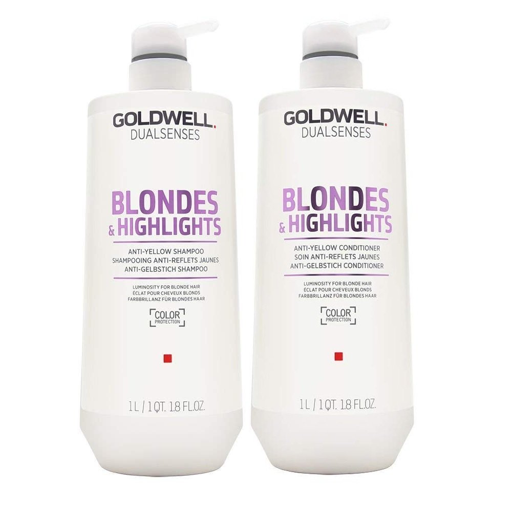 Blondes and Highlights | Zestaw do włosów blond: szampon 1000ml + odżywka 1000ml
