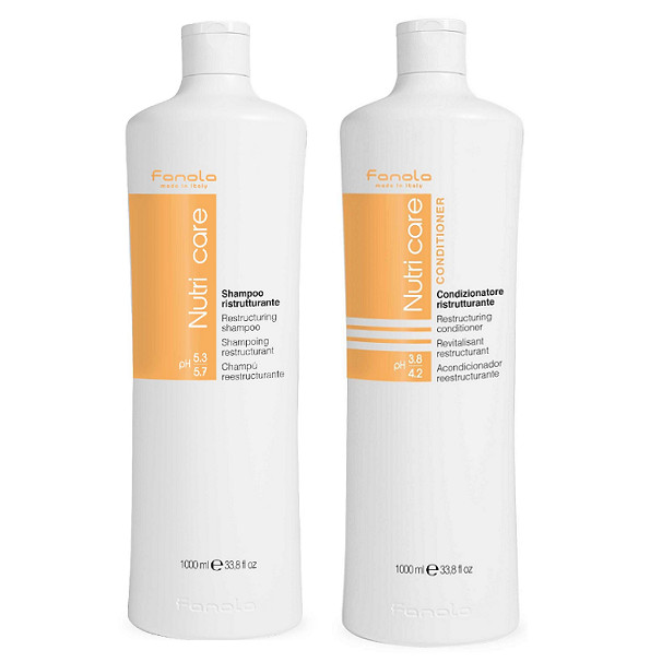 Nutri Care Restructuring | Zestaw do włosów suchych i łamliwych: szampon 1000ml + odżywka 1000ml