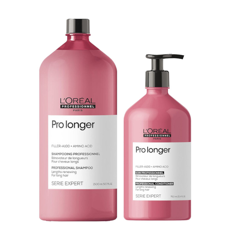Pro Longer | Zestaw do włosów długich: szampon 1500ml + odżywka 750ml