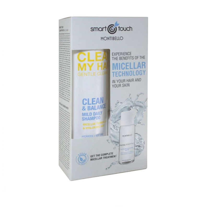 Smart Touch Clean Set Zestaw: szampon delikatnie oczyszczający 300ml + płyn micelarny 30ml