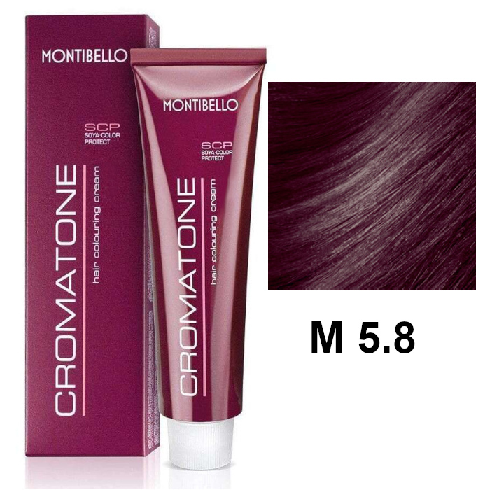 Cromatone M | Trwała farba do włosów - kolor M 5.8 purpurowy jasny brąz 60ml