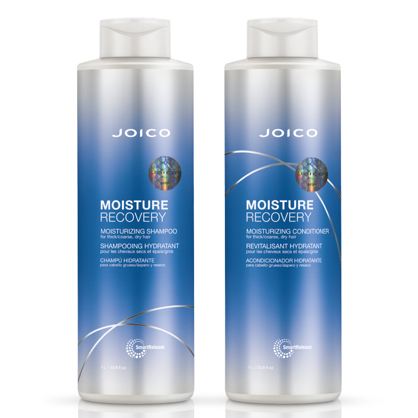 Moisture Recovery | Zestaw nawilżający do włosów suchych: szampon 1000ml + odżywka 1000ml