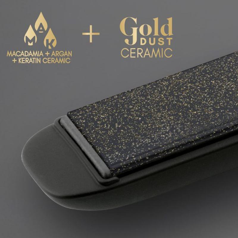 Precious Metals Gold Dust  | Prostownica do włosów z drobinkami złota (PRO240)