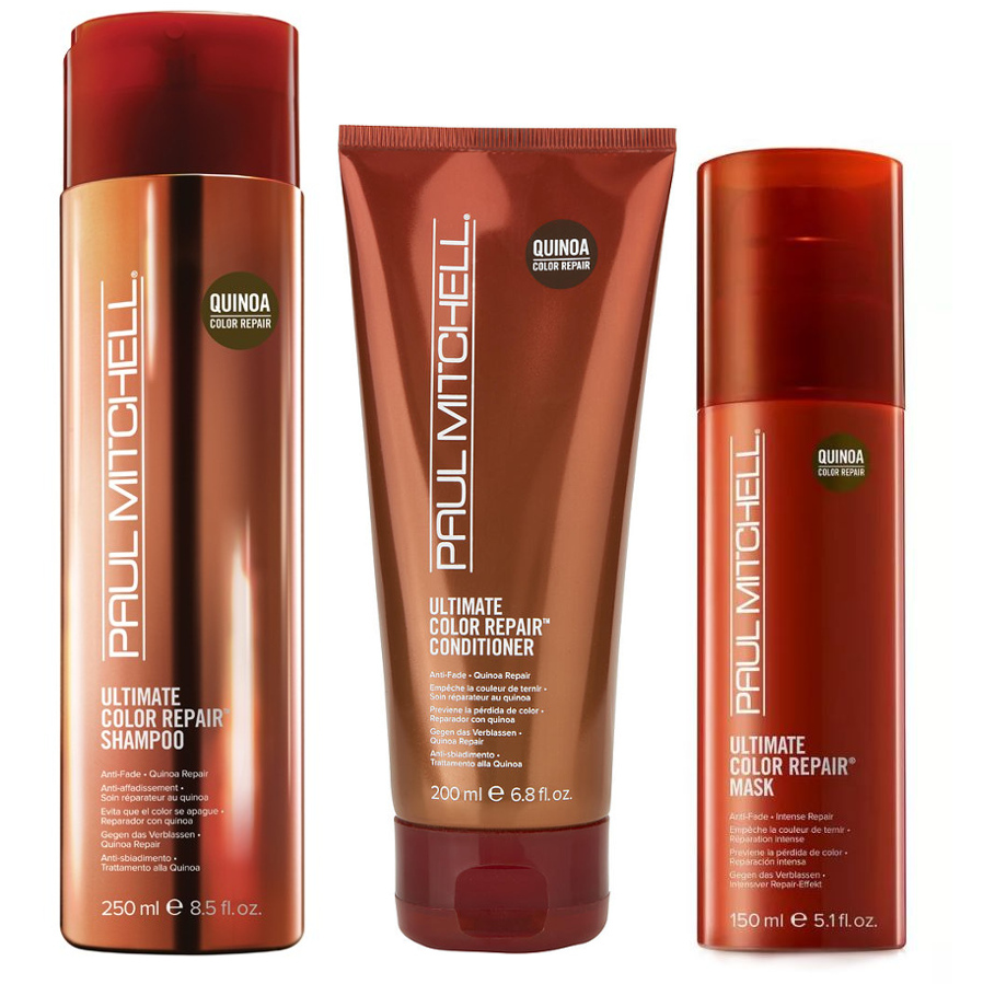Ultimate Color Repair | Zestaw chroniący kolor włosów farbowanych: szampon 250ml + odżywka 200ml + maska 150ml