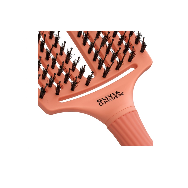 Finger Brush Combo Blush | Szczotka do rozczesywania i masażu - Coral L