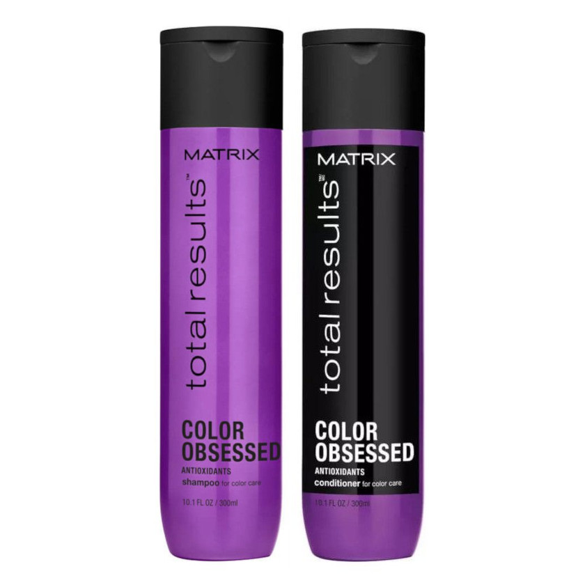 Total Results Color Obsessed | Zestaw do włosów farbowanych: szampon 300ml + odżywka 300ml
