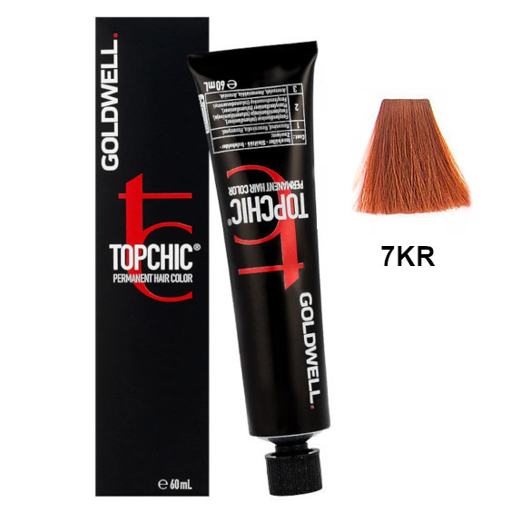 Topchic 7KR | Trwała farba do włosów - kolor: średni miedziano-czerwony blond 60ml