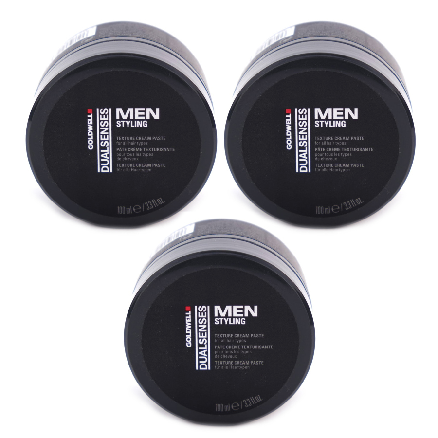 DualSenses Men Styling Texture Cream Paste | Zestaw: matowa pasta do stylizacji 3x100ml
