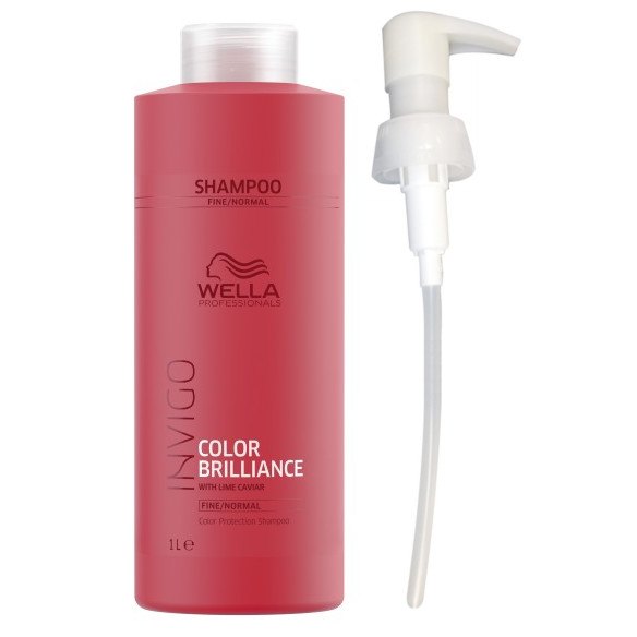 Invigo Color Brilliance | Zestaw: szampon do normalnych włosów farbowanych 1000ml + pompka
