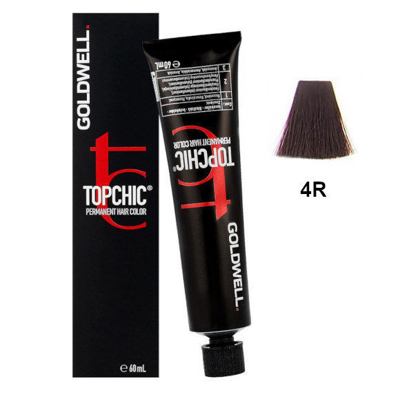 Topchic 4R | Trwała farba do włosów - kolor: ciemna czerwień 60ml