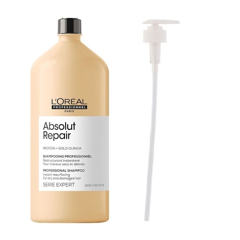 Absolut Repair | Zestaw do włosów: szampon regenerujący 1500ml + pompka 1500ml