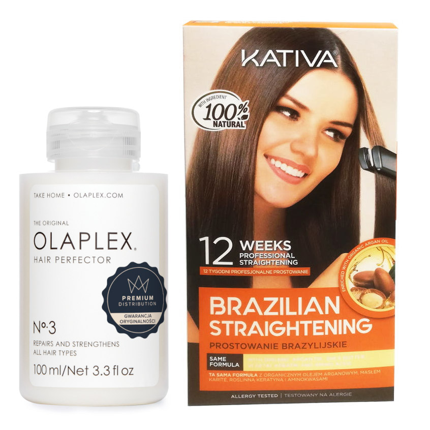 Hair Perfector No.3 and Alisado Brasileno | Zestaw do włosów: kuracja 100ml + zestaw do keratynowego prostowania