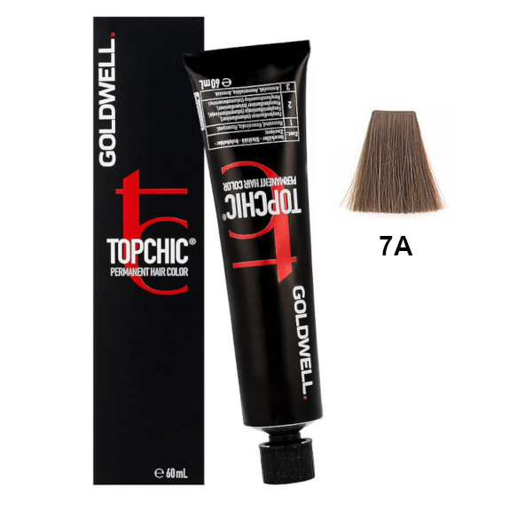Topchic 7A | Trwała farba do włosów - kolor: średni popielaty blond 60ml