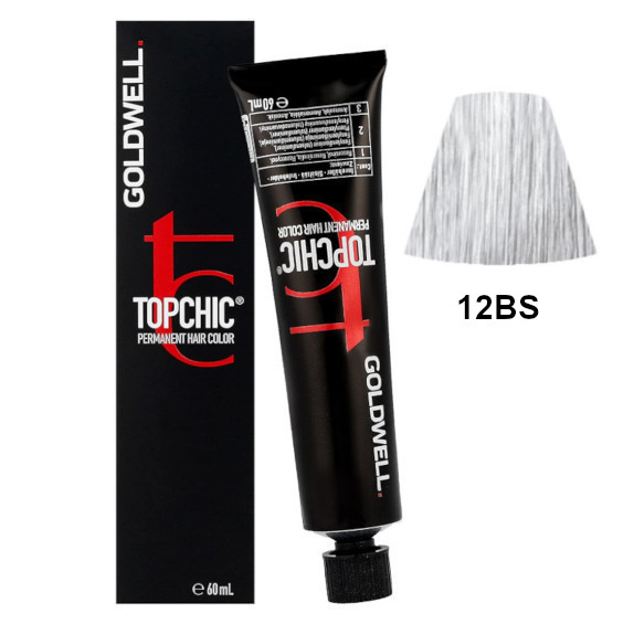 Topchic 12BS | Trwała farba do włosów - kolor: ultra jasny beżowo-srebrny blond 60ml