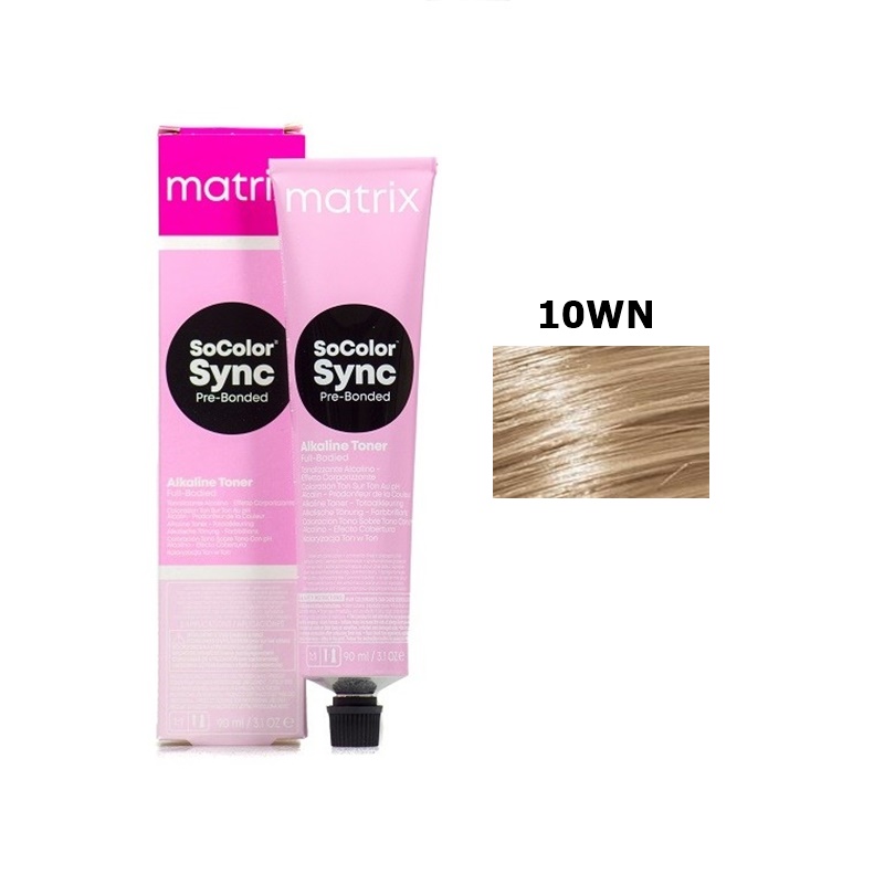 Matrix Socolor Color Sync Pre-Bonded | Półtrwała farba do włosów bez amoniaku - kolor 10WN ekstra jasny ciepły naturalny blond 90ml