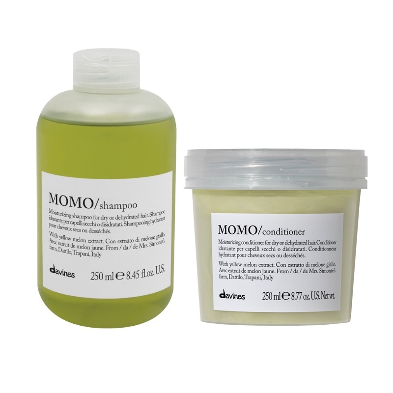 Momo | Zestaw nawilżający do włosów: szampon 250ml + odżywka 250ml 