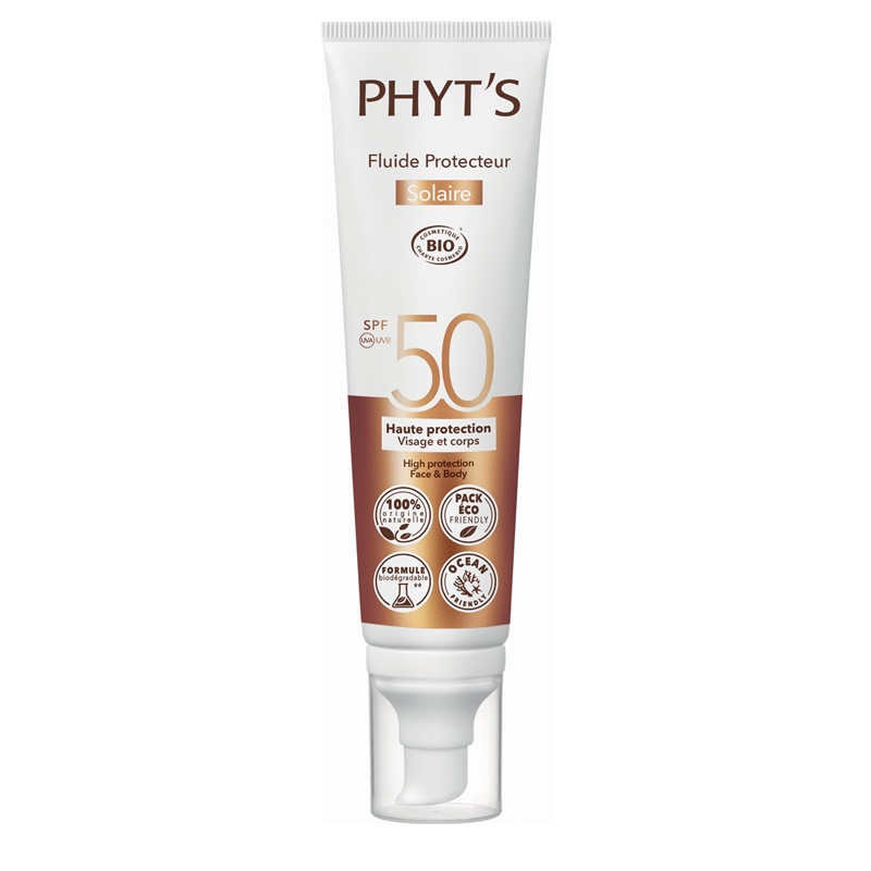Phyt'solaire | Ochronny fluid do opalania z filtrem SPF50 do twarzy i ciała 100ml