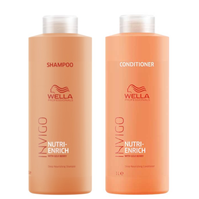Invigo Nutri-Enrich | Zestaw do wlosów suchych:  szampon 1000ml + odżywka 1000ml 