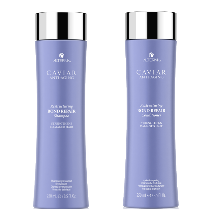 Caviar Restructuring Bond Repair | Zestaw do włosów zniszczonych: szampon 250ml + odżywka 250ml