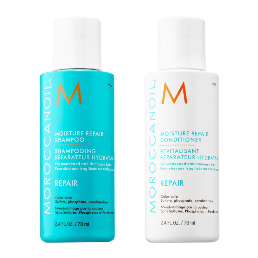 Moisture Repair | Zestaw regenerująco-nawilżający: szampon 70ml + odżywka 70ml