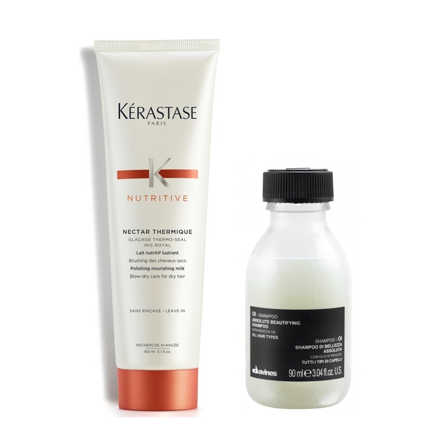 Nectar Thermique and OI Oil | Zestaw: nektar termiczny do bardzo suchych włosów 150ml + szampon do każdego rodzaju włosów 90ml
