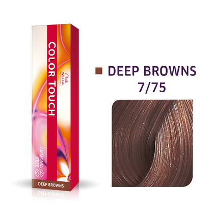 Color Touch 7/75 | Bezamoniakowa półtrwała farba do włosów 7/75 60ml